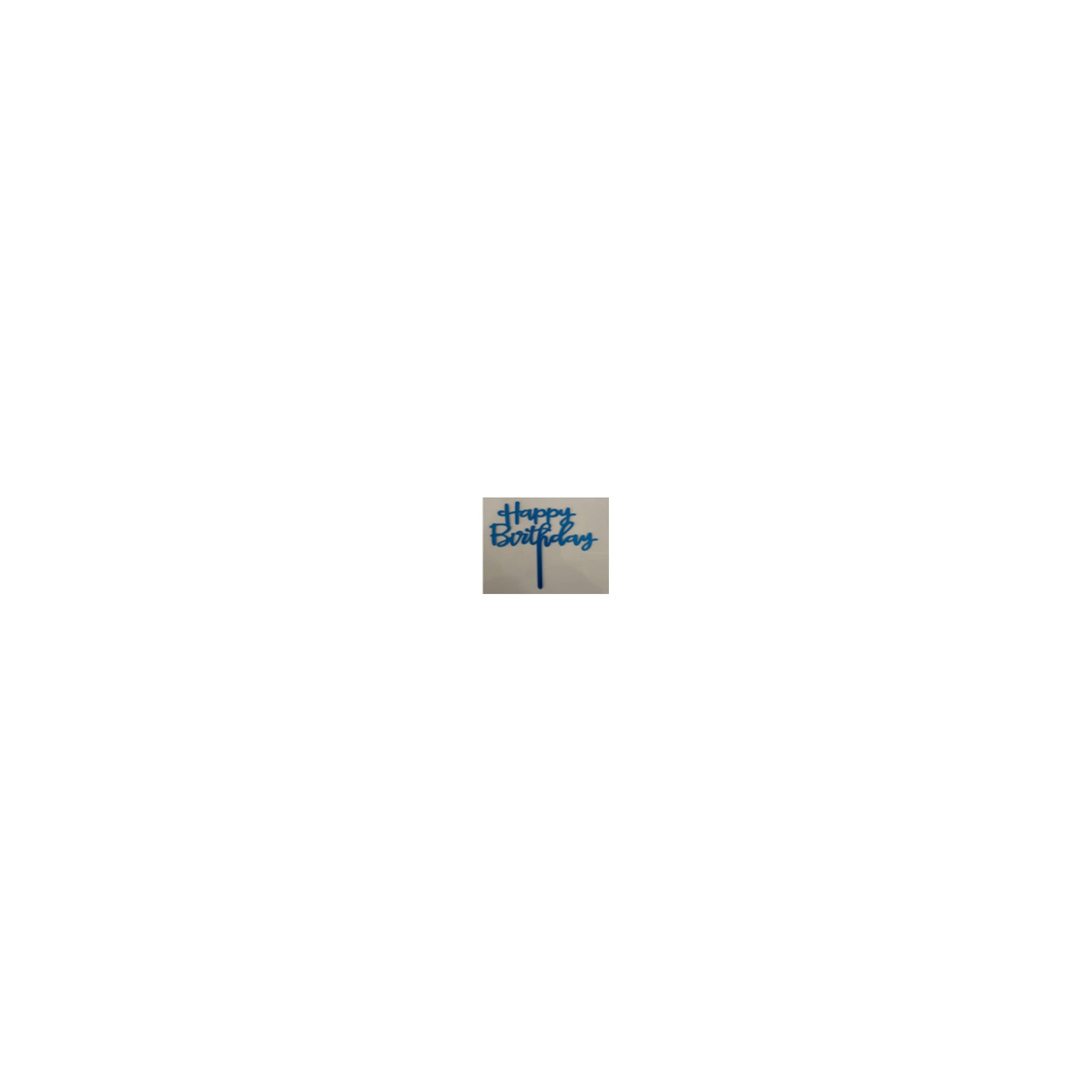 Happy Birthday Cake Topper Blue 12 Inner
